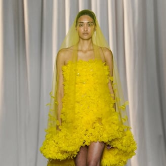 Parisian haute couture: delicate at Giambattista Valli, fantastical at Charles de Vilmorin