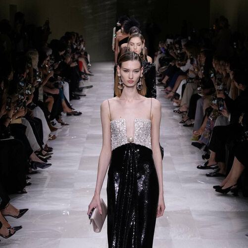 Armani Privé and Stephane Rolland: Paris couture both in black and white